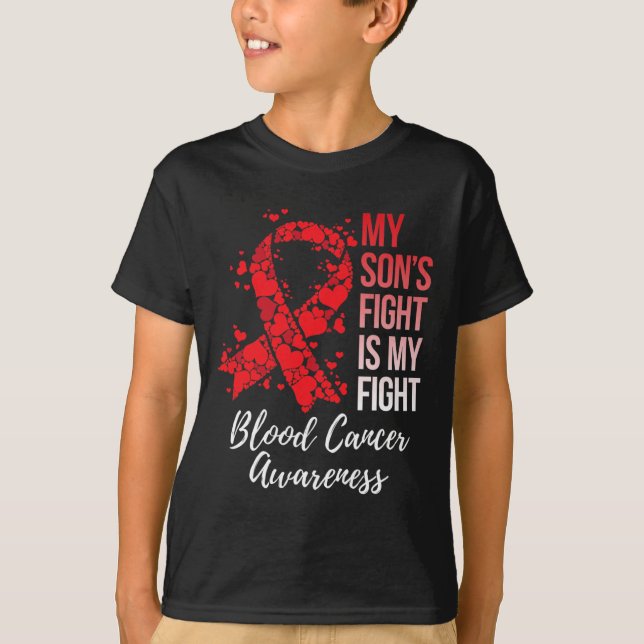 Camiseta La lucha de mi hijo es mi lucha contra el cáncer d (Anverso)