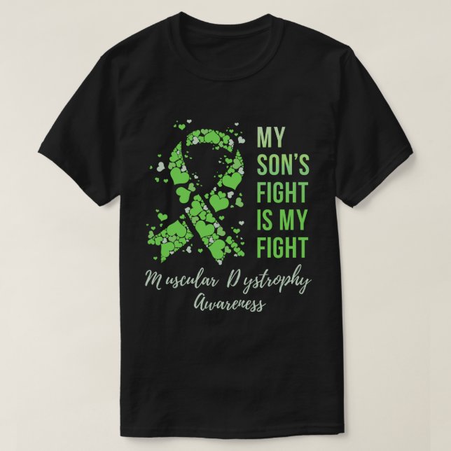 Camiseta La lucha de mi hijo es mi lucha contra la distrofi (Diseño del anverso)