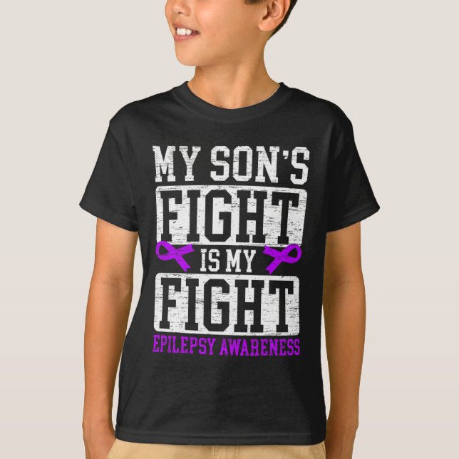 Camiseta La lucha de mi hijo es mi lucha contra la epilepsi (Anverso)