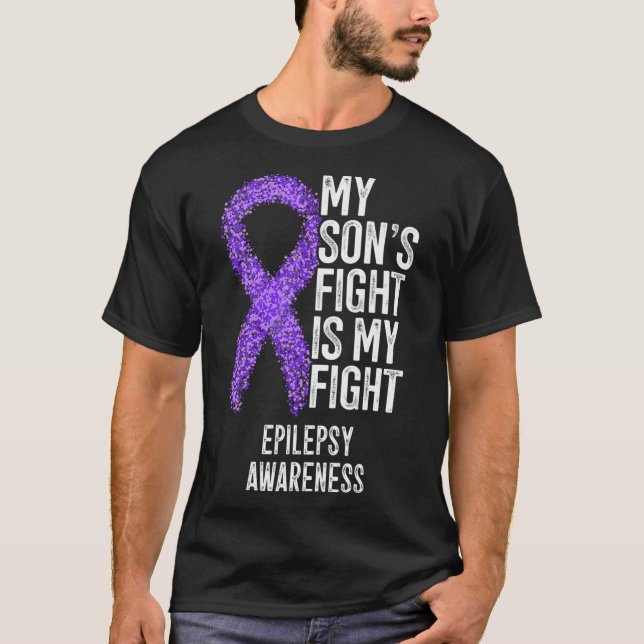 Camiseta La lucha de mi hijo es mi lucha contra la epilepsi (Anverso)