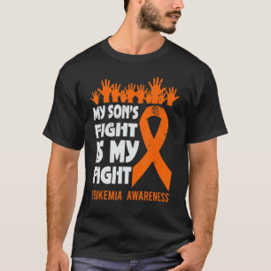 Camiseta La lucha de mi hijo es mi lucha contra la leucemia