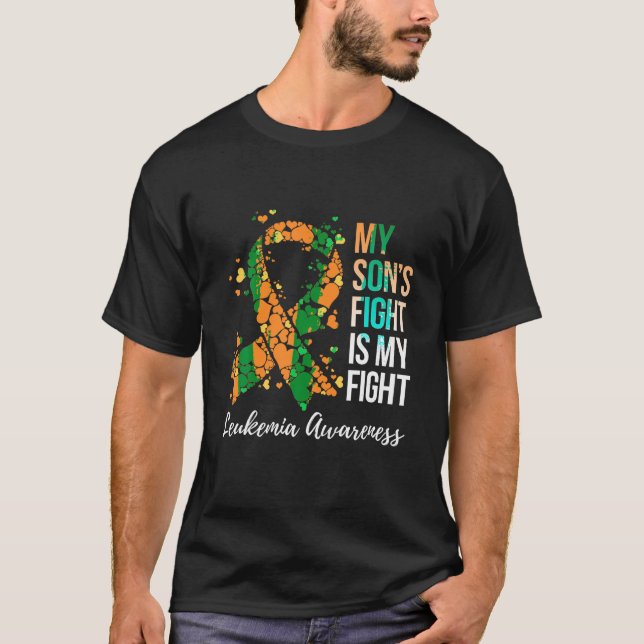 Camiseta La lucha de mi hijo es mi lucha contra la leucemia (Anverso)