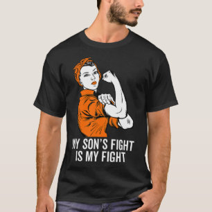 Camiseta La lucha de mi hijo es mi lucha contra la leucemia