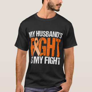 Camiseta La lucha de mi marido es mi lucha contra la leucem