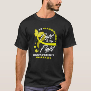 Camiseta La lucha de mi nieta es mi endometriosis de lucha