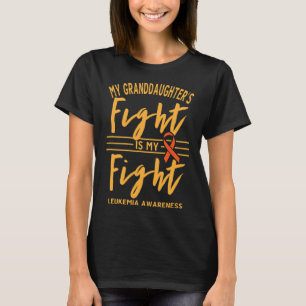 Camiseta La lucha de mi nieta es mi lucha contra la leucemi