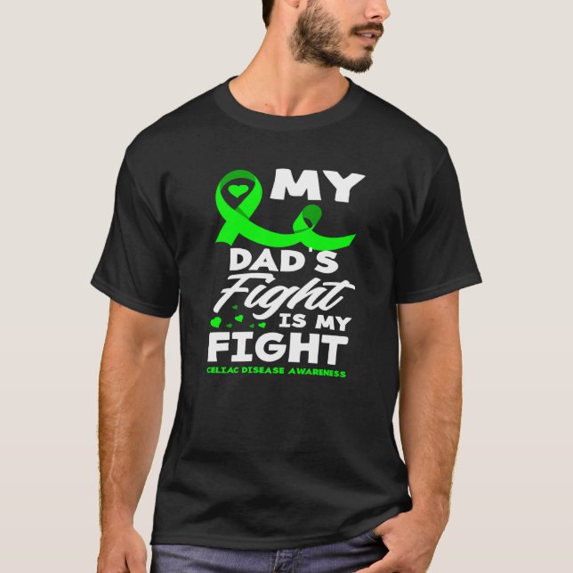 Camiseta La lucha de mi padre es la guerra contra la enferm (Anverso)