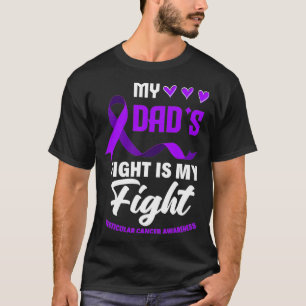 Camiseta La lucha de mi papá es consciente del cáncer testi