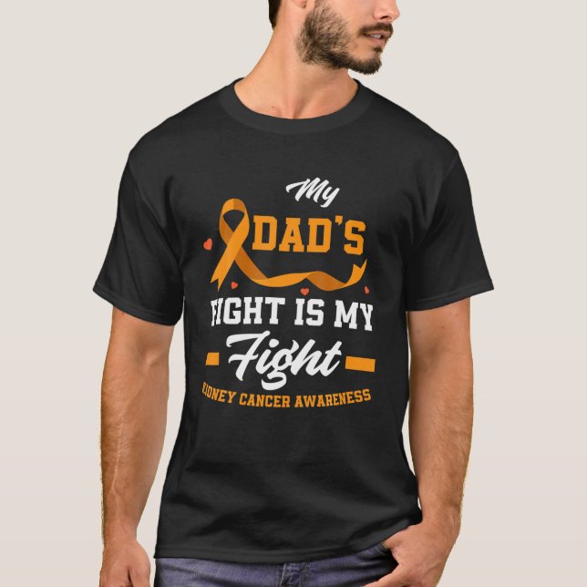 Camiseta La lucha de mi papá es contra el cáncer de riñón (Anverso)