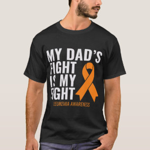 Camiseta La lucha de mi papá es la conciencia de la leucemi