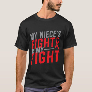 Camiseta La lucha de mi sobrina es mi lucha contra el cánce