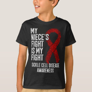 Camiseta La lucha de mi sobrina es una enfermedad de anemia