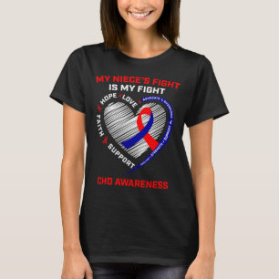 Camiseta La lucha de mis sobrinas es mi lucha Chd Enfermeda