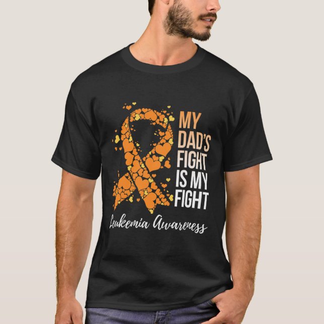 Camiseta La lucha de papá es mi lucha contra la leucemia 1 (Anverso)