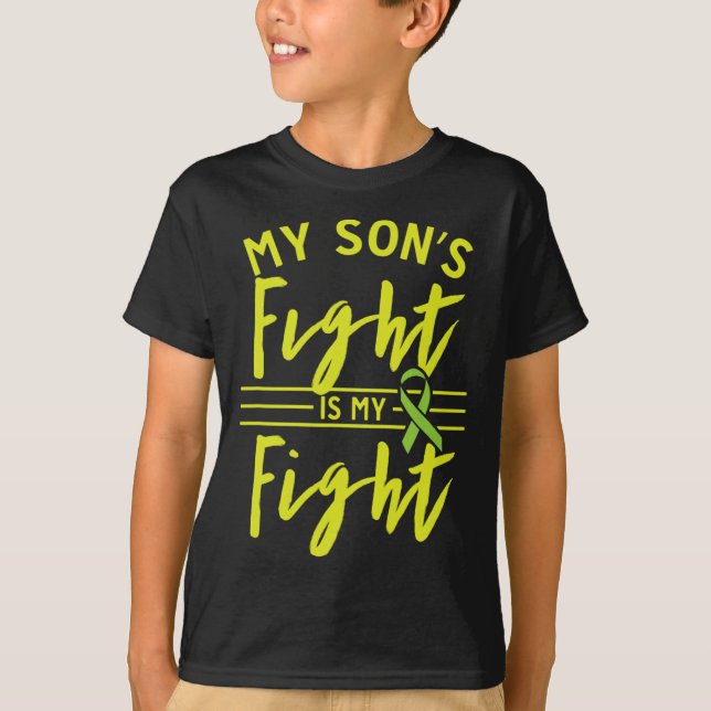 Camiseta La lucha del hijo es mi lucha contra la enfermedad (Anverso)