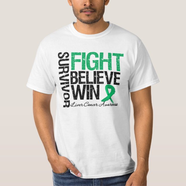 Camiseta La lucha del superviviente del cáncer de hígado (Anverso)