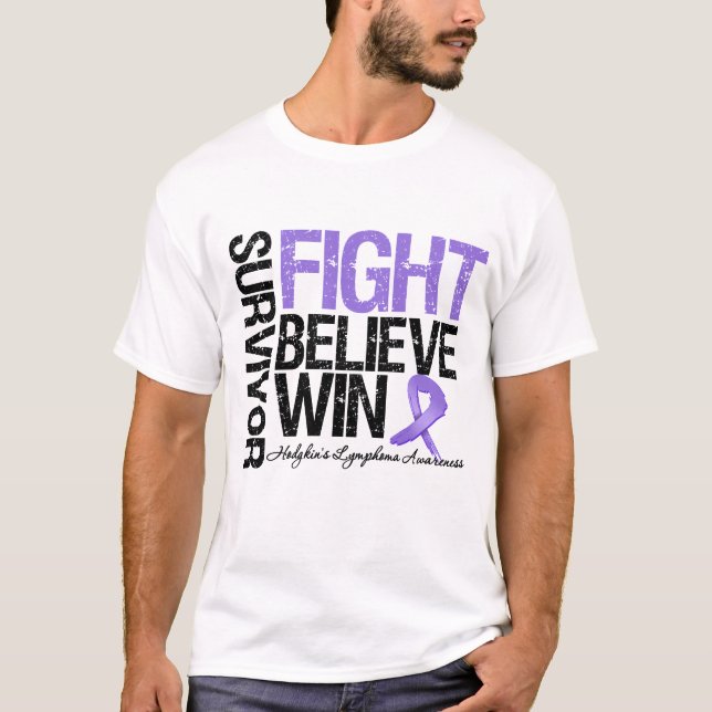 Camiseta La lucha del superviviente del linfoma de Hodgkins (Anverso)