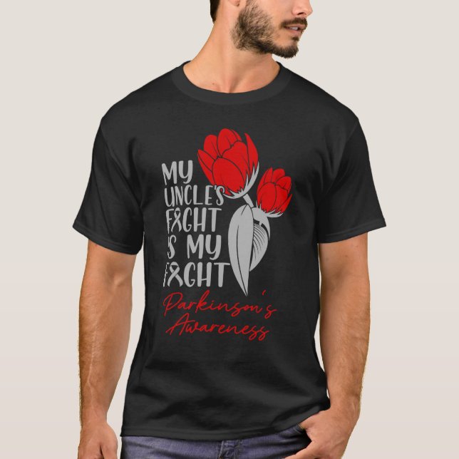 Camiseta La lucha del tío contra el tulipán rojo de Parkins (Anverso)