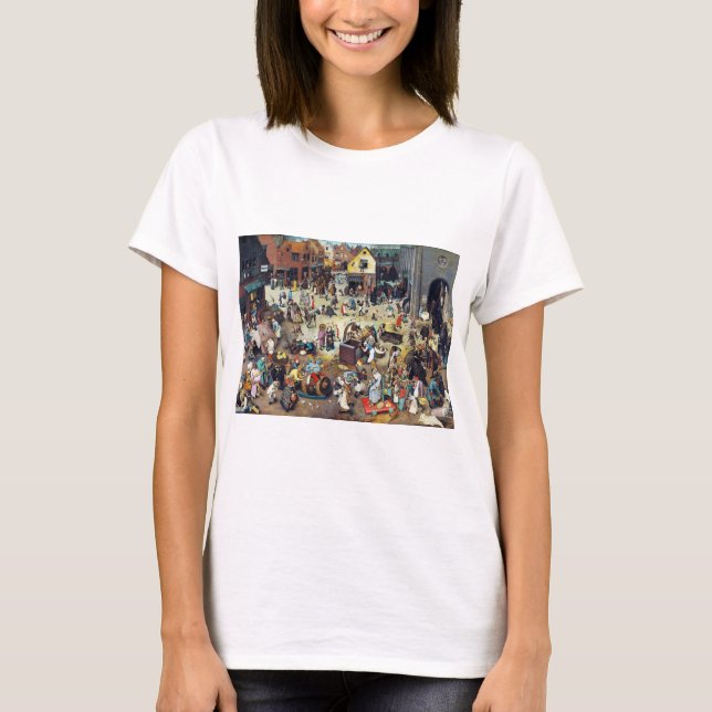 Camiseta La lucha entre el carnaval y la Cuaresma, Bruegel (Anverso)