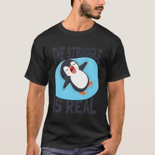 Camiseta La Lucha Es El Pingüino De Aves Del Rey Emperador