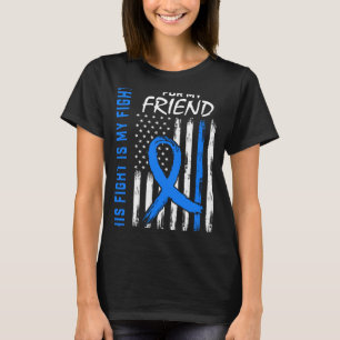 Camiseta La Lucha Es La Lucha Amigo Conciencia Del Cáncer D