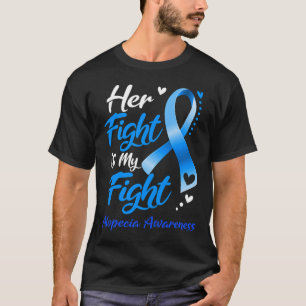 Camiseta La lucha es mi cinta de la conciencia de la alopec