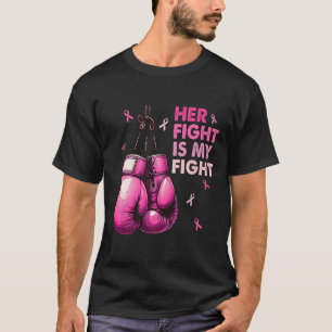 Camiseta La lucha es mi lucha contra el cáncer de mama con 