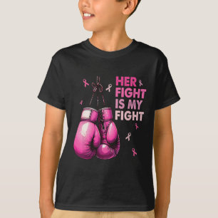 Camiseta La lucha es mi lucha contra el cáncer de mama con 