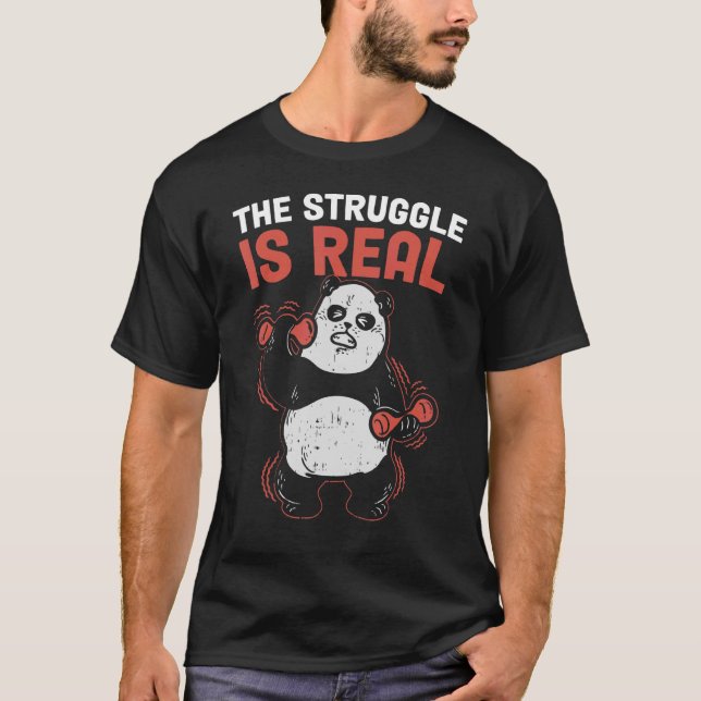 Camiseta La Lucha Es Real Panda (Anverso)