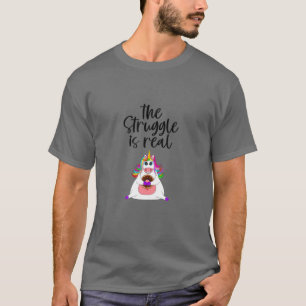 Camiseta La Lucha Es Realmente Graciosa Unicornio