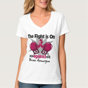 Camiseta La lucha está encendido contra Aneurysm del