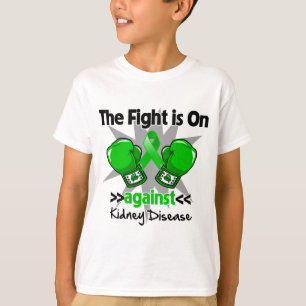 Camiseta La lucha está encendido contra enfermedad de riñ