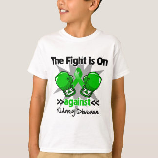 Camiseta La lucha está encendido contra enfermedad de riñón