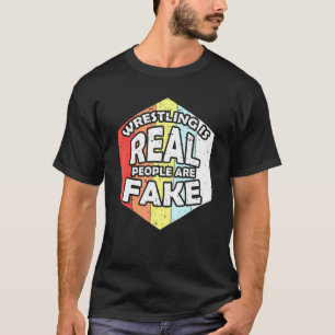 Camiseta La Lucha Retro Es La Gente Real Que Es La Lucha Fa