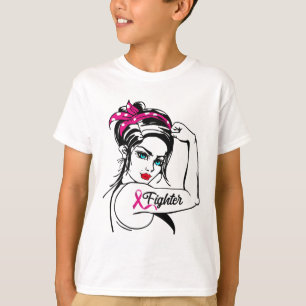 Camiseta La luchadora Rosie The Riveter Breast Cancer Aware