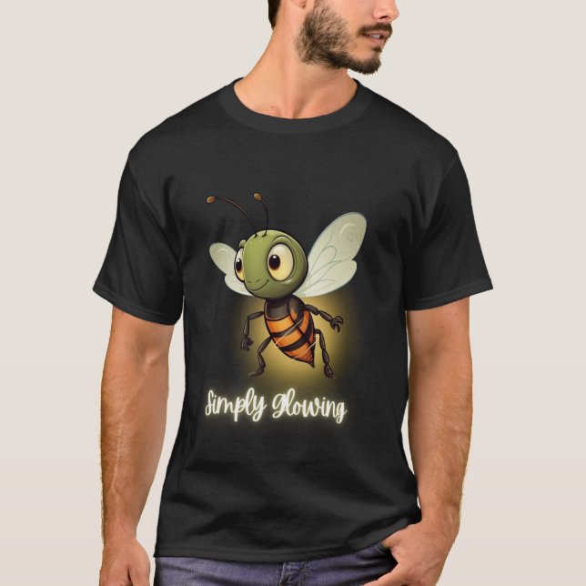 Camiseta La luciérnaga suave simplemente resplandeciente (Anverso)