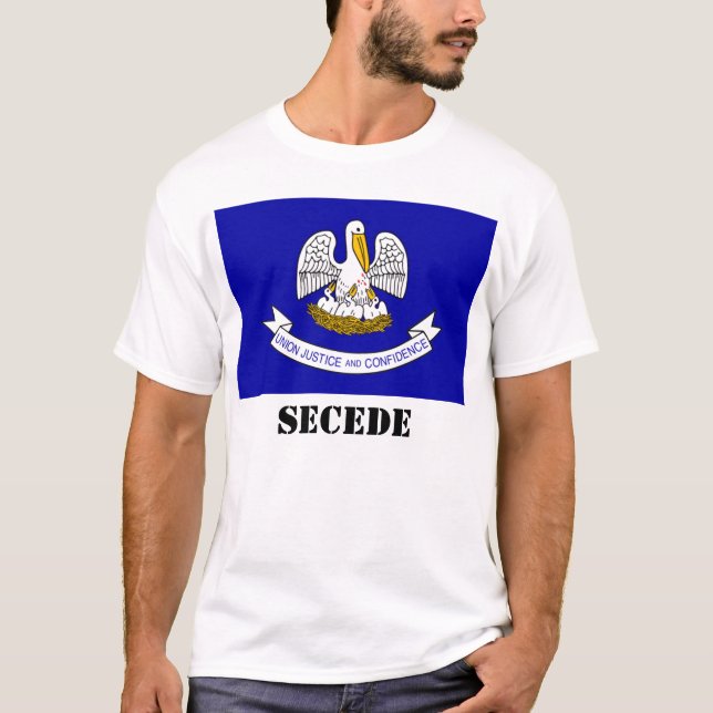 Camiseta la Luisiana-pelícano-bandera, SECEDE (Anverso)
