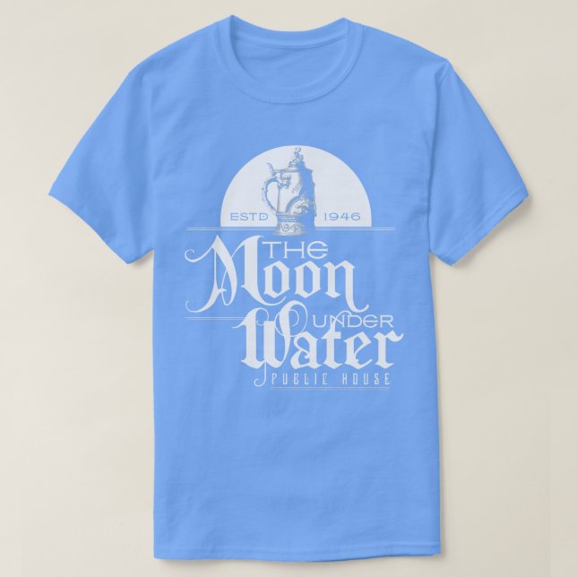Camiseta La luna bajo el agua (Diseño del anverso)