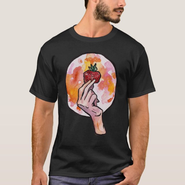 Camiseta La luna de fresa (Anverso)