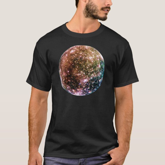 CAMISETA LA LUNA DE JÚPITER DEL PLANETA: CALLISTO (Anverso)