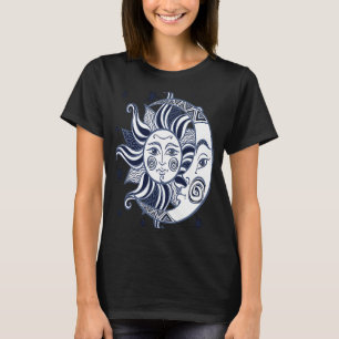 Camiseta La luna de sol masculina de la montaña