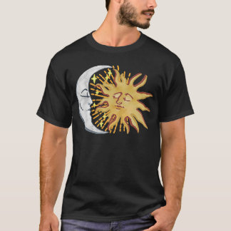Camiseta La luna de sol masculina de la montaña
