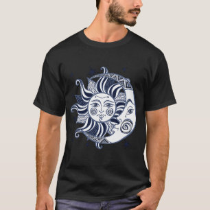 Camiseta La luna de sol masculina de la montaña