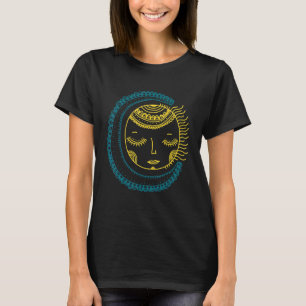 Camiseta La luna de sol masculina de la montaña 42
