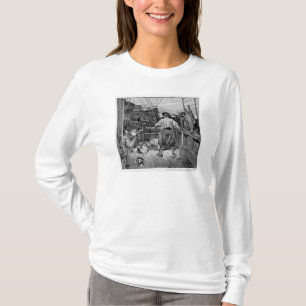 Camiseta La luna de Thomas comenzó a poner sobre él con e