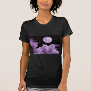 CAMISETA LA LUNA LLENA SE NUBLA PÚRPURA