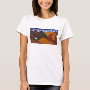 Camiseta La luna y el puma que dicen adiós a