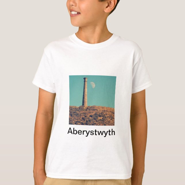 Camiseta La luna y una torre: Aberystwyth (Anverso)