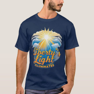 Camiseta La luz de la libertad ilumina