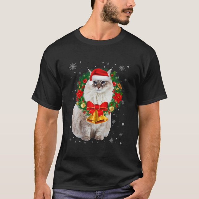 Camiseta La luz de los divertidos Navidades siberianos de á (Anverso)